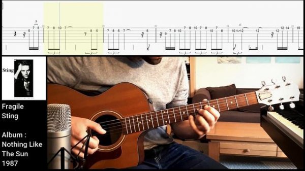 Fragile - Sting | Solo cover with tabs #12