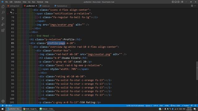 [Arabic] HTML & CSS Template Four 2022 #26 - Profile Page - Avatar Box смотреть онлайн