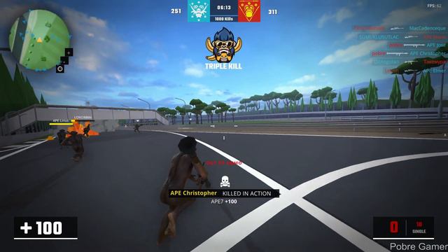 [Early Access] Apewar - Ape Multiplayer PVP Shooter - Gameplay (PC)