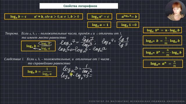 Урок-4. Логарифмы. Формулы перехода к новому основанию