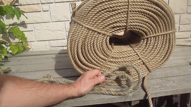 Льняная и джутовая веревка. Сравнение внешнего вида смотреть онлайн