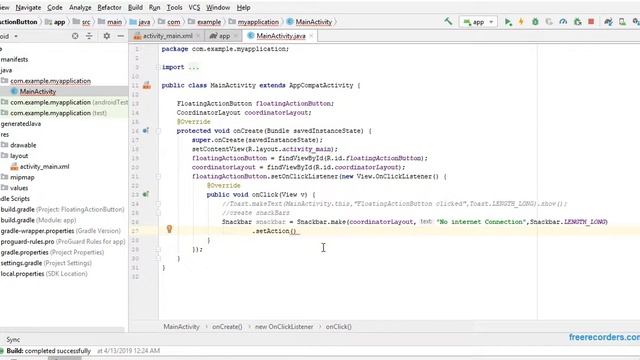 Snackbar in Android смотреть онлайн