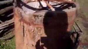 Медогонка из цельного ствола дерева .