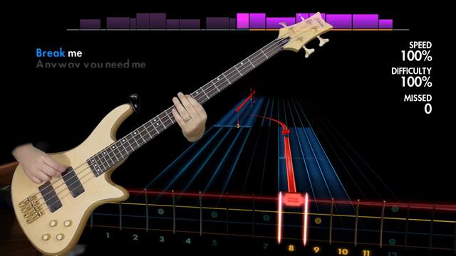 Garbage "I Think I'm Paranoid" Rocksmith 2014 bass cover finger смотреть онлайн