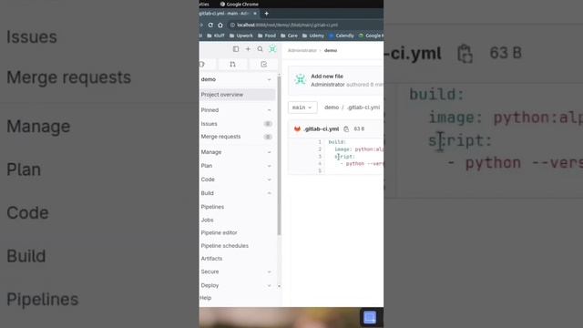 Register Docker Runner/Executor with GitLab Server to Run Pipelines. #dockercompose #tech #gitlab смотреть онлайн