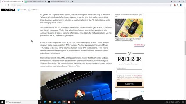 Pluton Processor From Microsoft In Development! смотреть онлайн