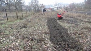 Мото культиватор в работе