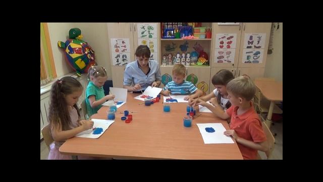 Учимся рисовать в технике "Монотипия" смотреть онлайн