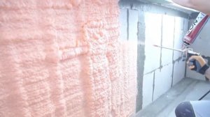 Напыляемый утеплитель 'Polynor'  Мастер класс по нанесению