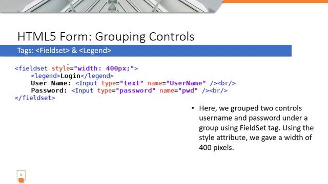 041 HTML5 Groupbox using FieldSet and Legend tags смотреть онлайн