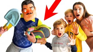 Пробрались в Дом ПРИВЕТ СОСЕДА в Реальной жизни Что дети Лев и Глеб забрали у него?