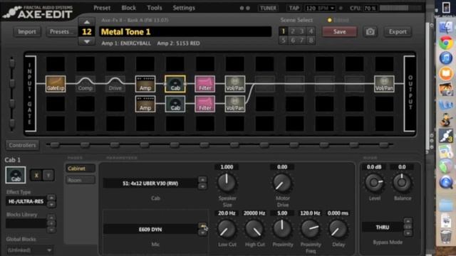Axe Fx II metal tone with 2 amps смотреть онлайн