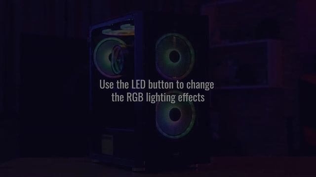 AeroCool Graphite Mid Tower Case - How to Control the RGB Lighting with the PC LED Button смотреть онлайн