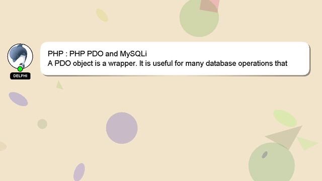 PHP : PHP PDO and MySQLi смотреть онлайн
