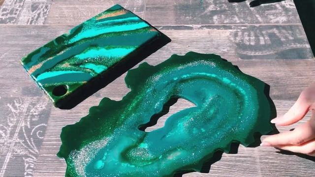 Подставка из эпоксидной смолы | Resin Art смотреть онлайн