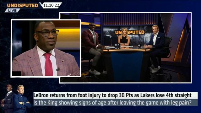 UNDISPUTED| Shannon react LeBron returns from foot injury to drop 30 Pts as Lakers lose 4th straigh смотреть онлайн