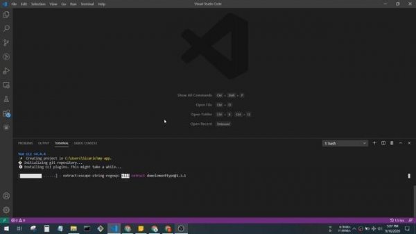 Create A New Vue CLI Project in under 2 Minutes in VS Code