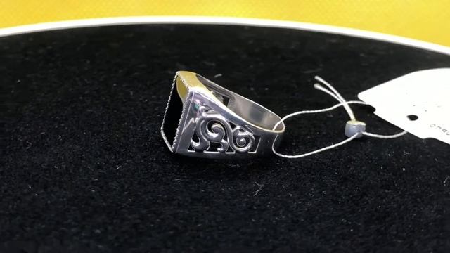 Серебряное кольцо с фианитом, арт T-115125 смотреть онлайн