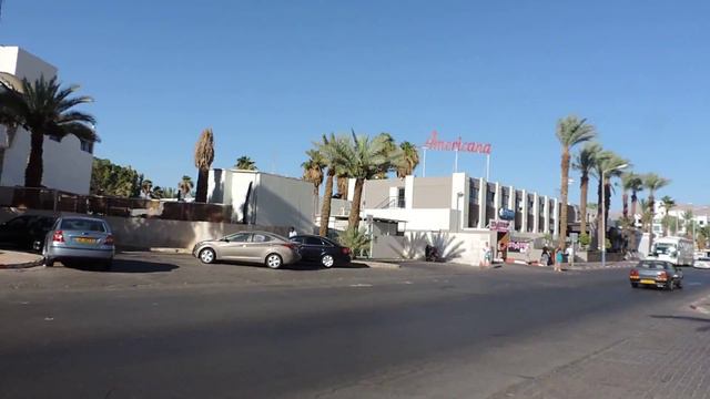 Эйлат. На этой улице находится Americana Hotel Eilat -- Израиль смотреть онлайн