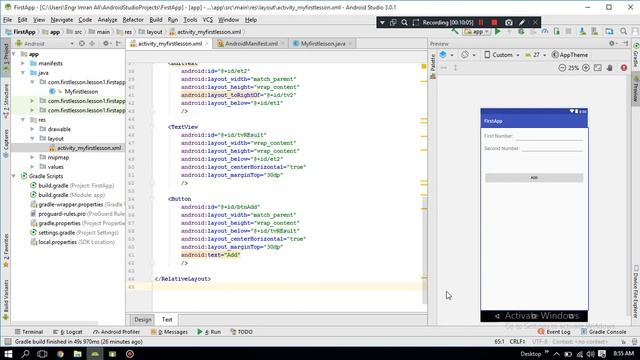 Android studio Edit text xml & java file urdu part 1 смотреть онлайн