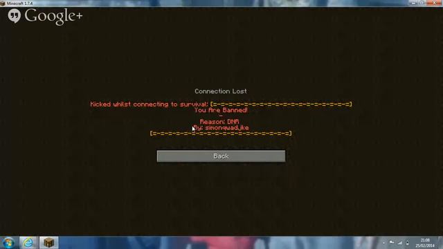 Banned from Minecraft for: DNR - WTF?!?!?!?!?!?! смотреть онлайн
