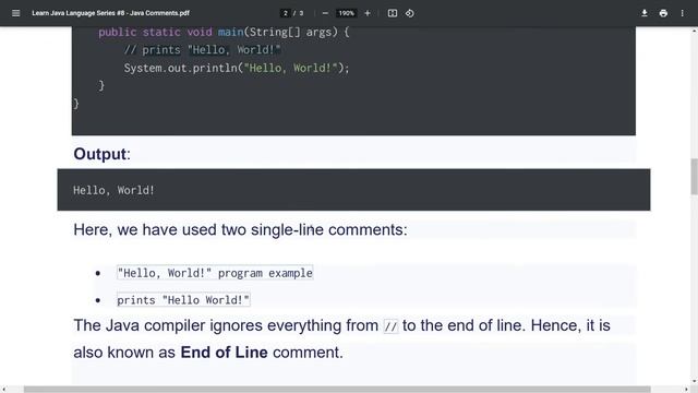 Learn Java Language Series #8 - Java Comments - Bisaya Programming смотреть онлайн