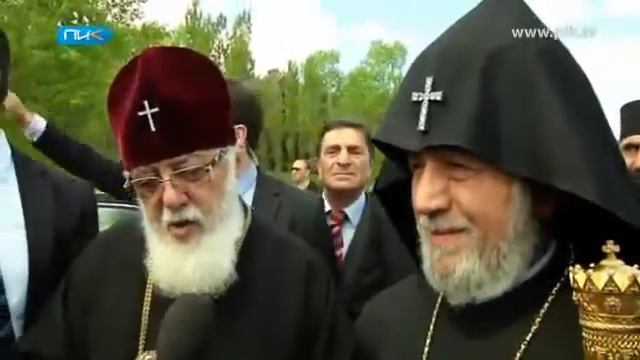 Главы грузинской и армянской церквей в Ниноцминда смотреть онлайн