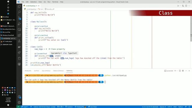 Module 11.2: Static, Class, Instance Properties and Methods смотреть онлайн