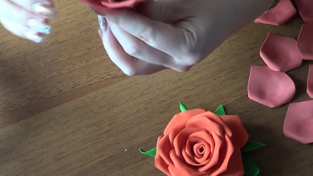 Цветы из фоамирана - Розы МК.DIY FOAM FLOWERS