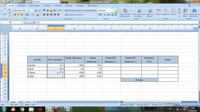 TP N° 05 Utiliser les Formules Excel смотреть онлайн