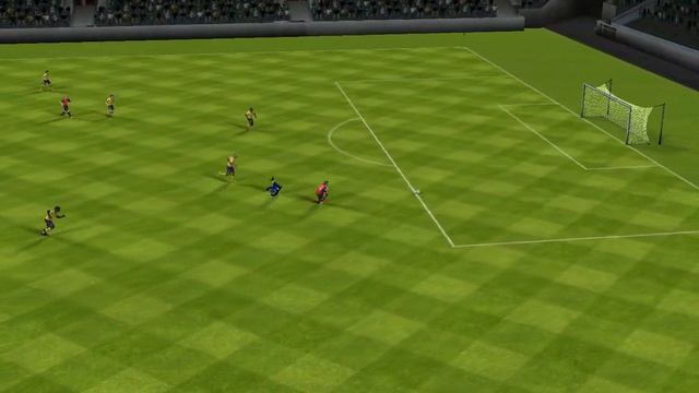 Подкат вратарю и гол в пустые ворота - FIFA 14 смотреть онлайн