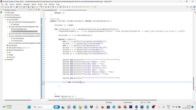 Online Banking System Part 7 Console Based Project in Java using MySql Database смотреть онлайн