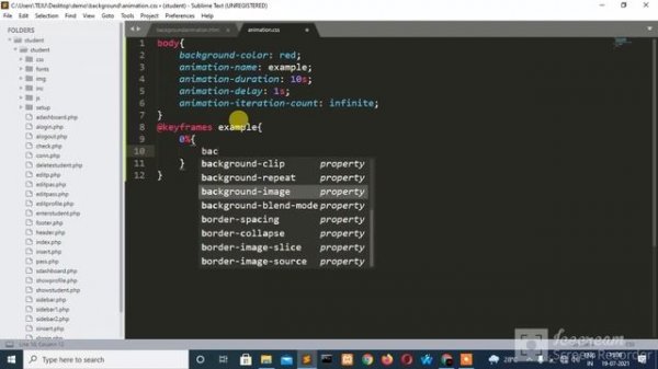 Code With Backbenchers Presents| CSS Animation| A Code to Shuffle Background Color and Image
