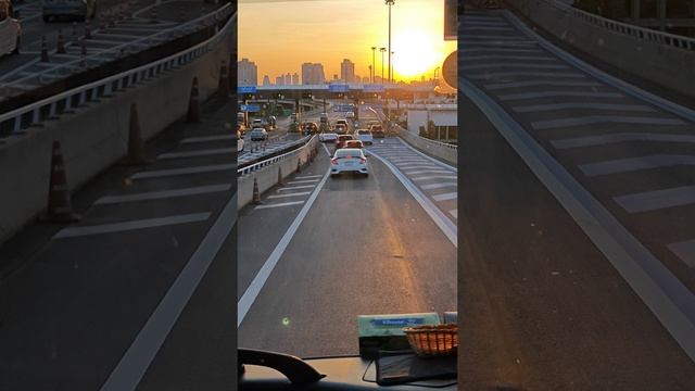 Bangkok motorway at sunset day смотреть онлайн