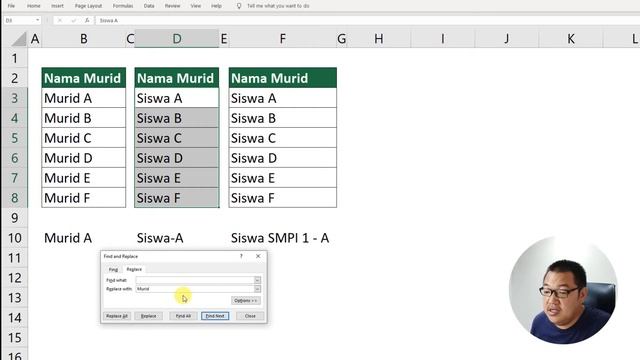 Replace Data dengan Shortcut CTRL+H di Excel смотреть онлайн