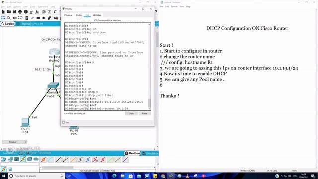 DHCP Configuration On Cisco Router #Level2networks #ccnaroutingandswitching #networking #ccna смотреть онлайн