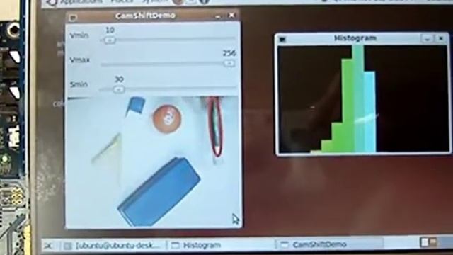 Embedded Image Processing - Camshift demo running on i.MX51 Freescale's ARM Processor смотреть онлайн