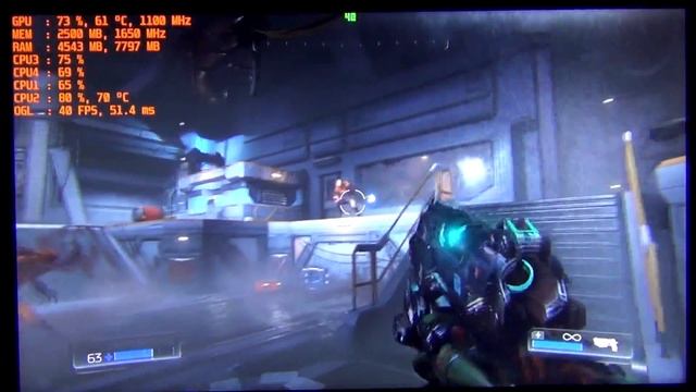 Тест Doom на Xeon E5440 + AMD HD7970 или Q9550 + R9 280x смотреть онлайн