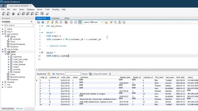 Implicit JOIN | SQL Course 26.0 смотреть онлайн