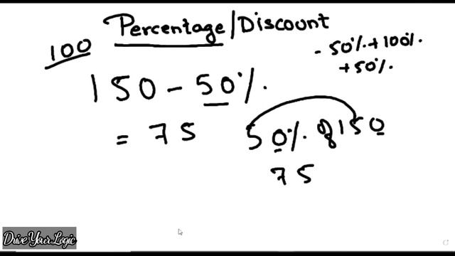 Easy Way Of Doing Percentage-Discount Sums||Maths By Lisa MG||Drive Your Logic смотреть онлайн