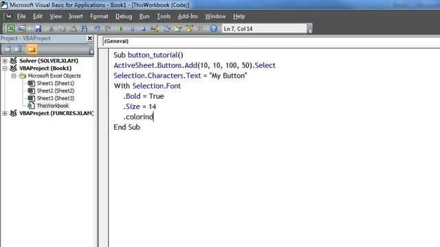 VBA Excel: Create a Button смотреть онлайн