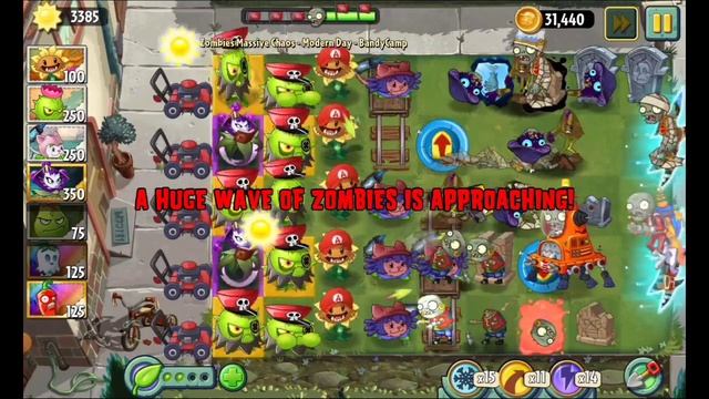 PvZ 2 Reflourished - Custom Level Pack - Zombies Massive Chaos - Modern Day смотреть онлайн