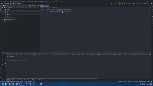 Java Tutorial #3 - Printing to the console смотреть онлайн