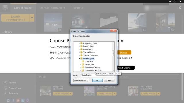 UE4: Create Projects From File Examples, Samples & Marketplace Content [Tutorial] смотреть онлайн