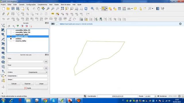 Exportar Um Arquivo DXF Para Shepe No QGIS