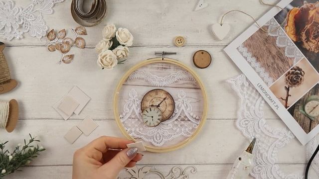 Shabby Chic Embroidery Hoop - Lemoncraft Mystery Box January 2021 смотреть онлайн