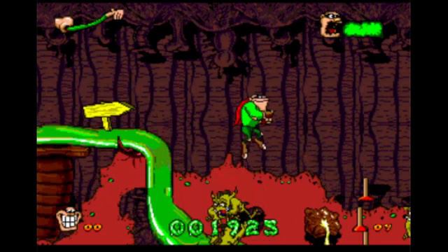 ИНТРО  BOOGERMAN - ОБЗОР ГЕЙМПЛЕЯ И УРОВНЕЙ. МУЗЫКА ИЗ - BOOGERMAN ПРИСТАВКА СЕГА SEGA.