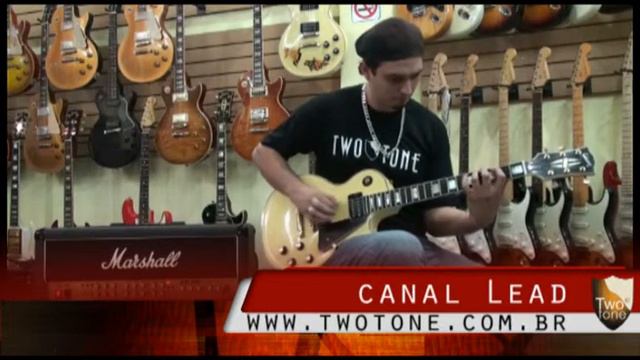 GIBSON LES PAUL CUSTOM, MARSHALL JCM2000 E ORANGE 2X12 - LEANDRE GOMES NA TWO TONE смотреть онлайн