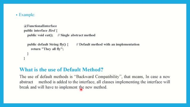DEFAULT METHODS IN INTERFACES || JAVA 8 INTERVIEW QUESTIONS || JAVA 8 NEW FEATURES смотреть онлайн