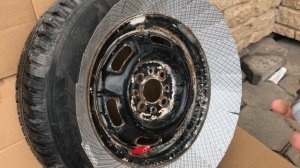 Покраска дисков не снимая резины за 200 рублей.Лучший способ